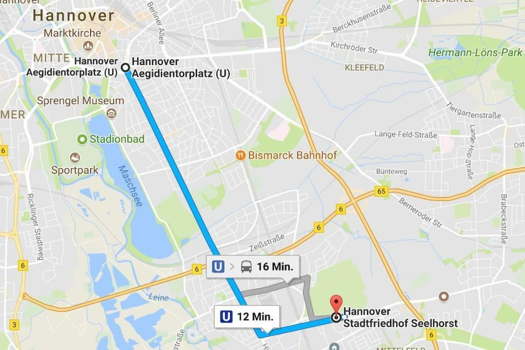 Privatzimmer An Der Messe Hannover Exteriör bild